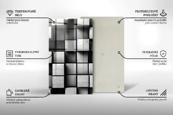 Chopping board 3D geometry background