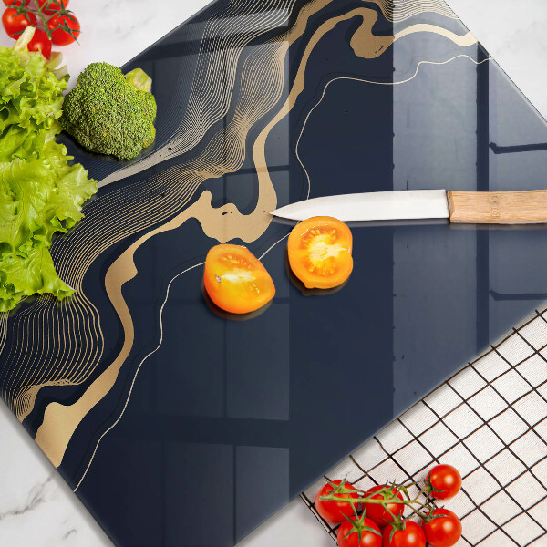 Worktop protector Abstraction golden lines