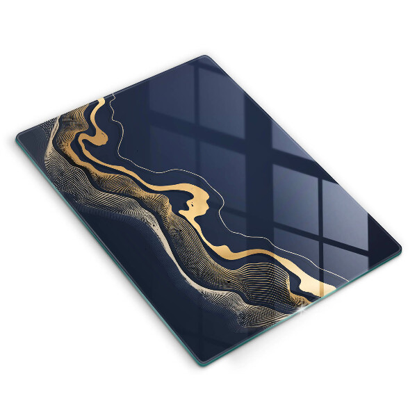 Worktop protector Abstraction golden lines