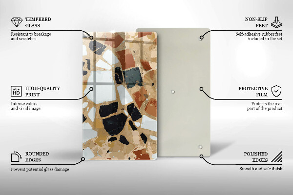 Chopping board Decorative stones