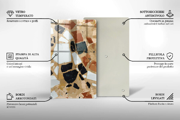 Chopping board Decorative stones