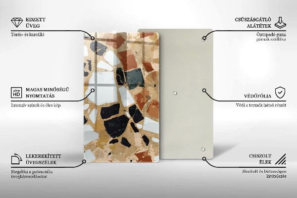 Chopping board Decorative stones