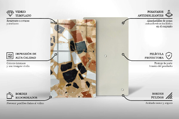 Chopping board Decorative stones