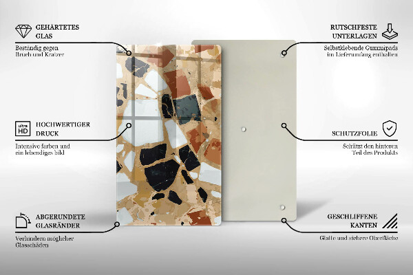 Chopping board Decorative stones