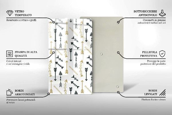 Worktop protector Boho arrow pattern