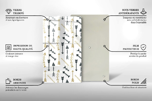 Worktop protector Boho arrow pattern