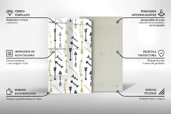 Worktop protector Boho arrow pattern