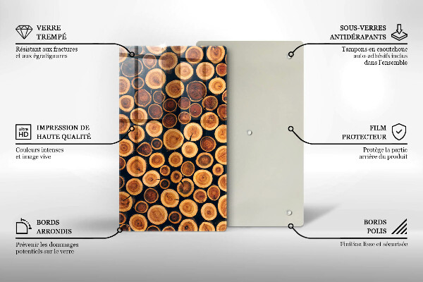 Worktop protector Wooden stumps of trees