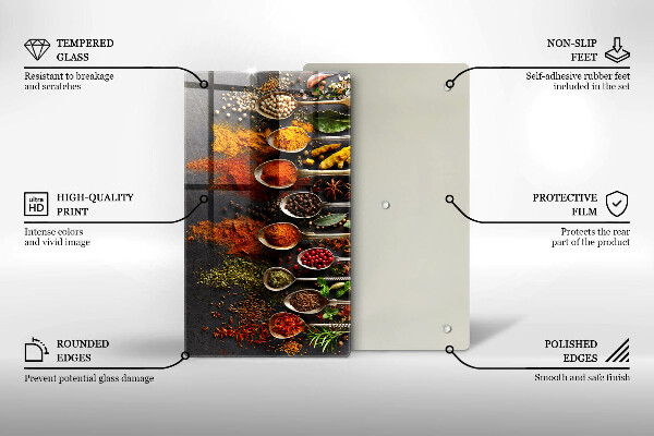 Worktop protector Spoons with spices