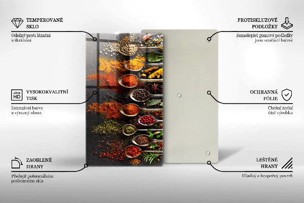 Worktop protector Spoons with spices