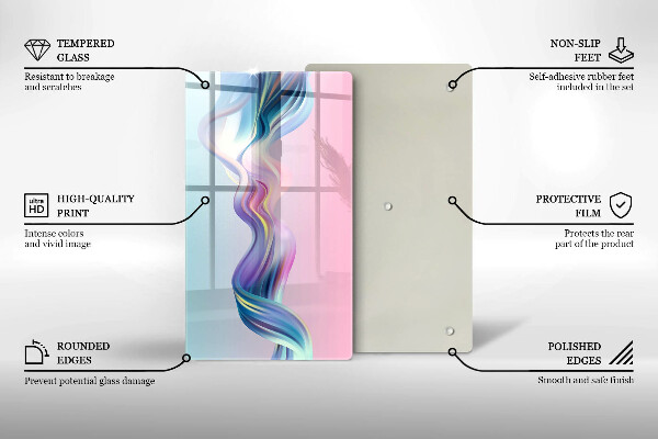 Chopping board Pastel abstraction