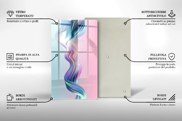 Chopping board Pastel abstraction