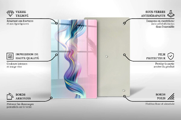 Chopping board Pastel abstraction