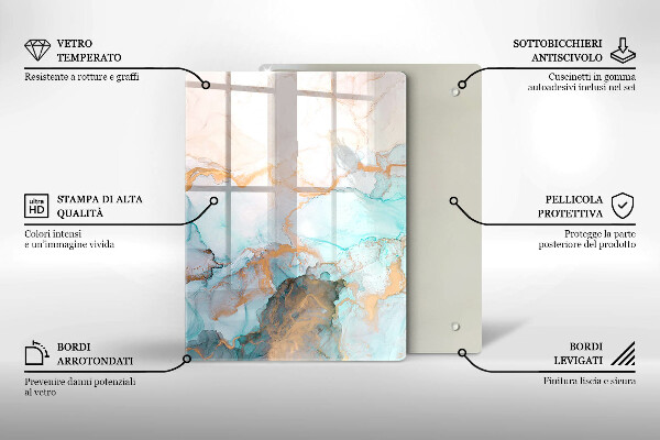Chopping board Pastel abstraction