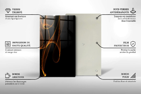 Worktop protector Abstract lines