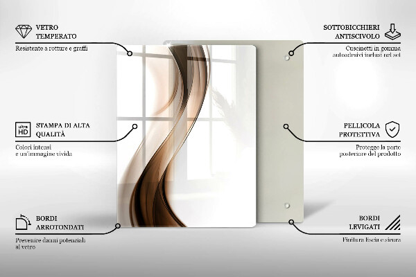 Worktop protector Abstract lines