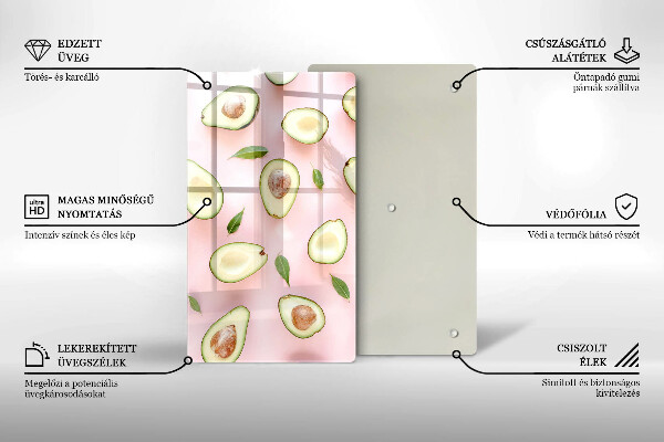 Worktop protector Avocado pattern
