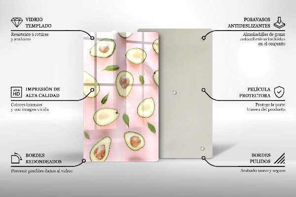 Worktop protector Avocado pattern