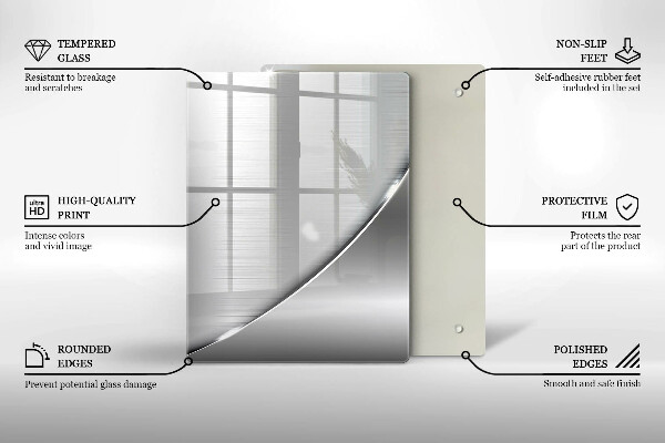 Worktop protector Triangles and water