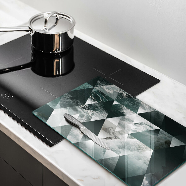 Worktop protector Triangles and water