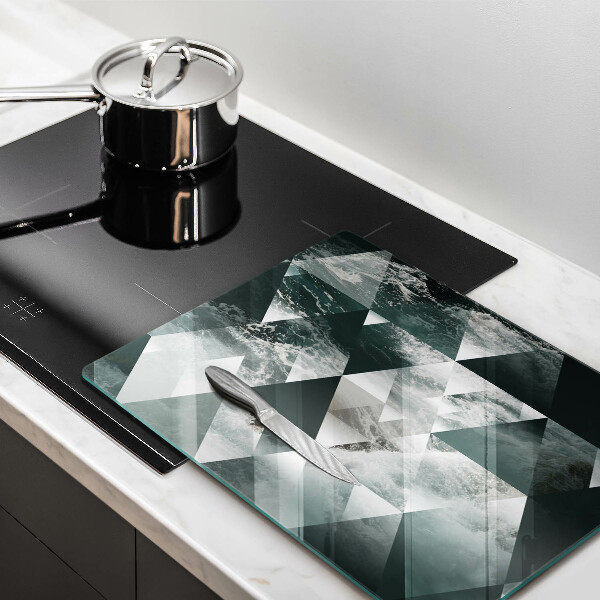 Worktop protector Triangles and water