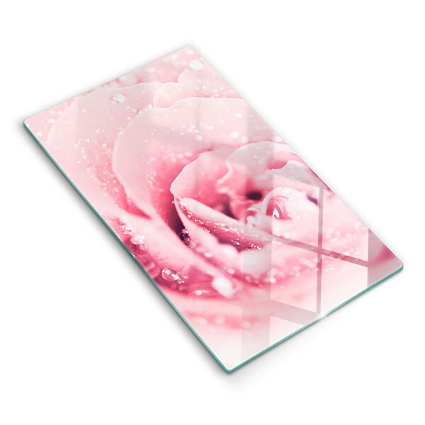 Worktop protector Rosa drops and rose flower