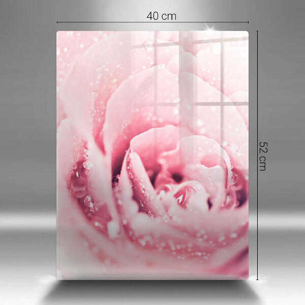 Worktop protector Rosa drops and rose flower