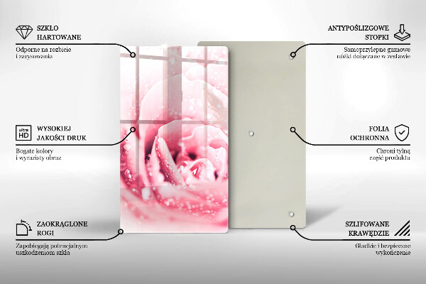 Worktop protector Rosa drops and rose flower