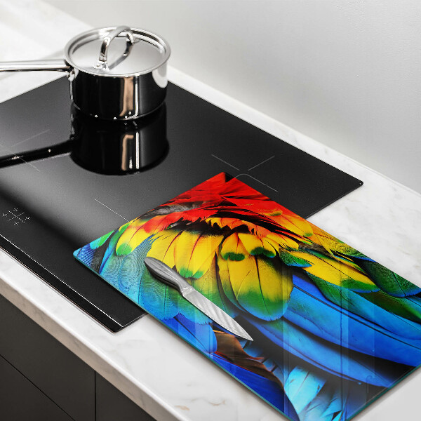 Worktop protector Colorful parrots