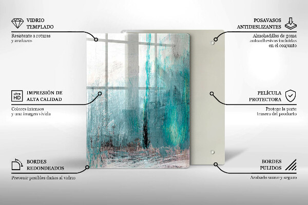 Worktop protector Colorful parrots