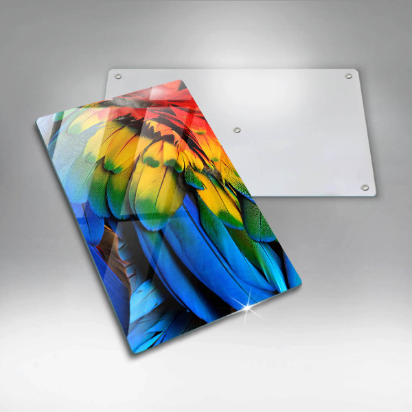 Worktop protector Colorful parrots