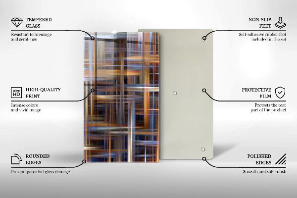 Worktop protector Abstract paint lines