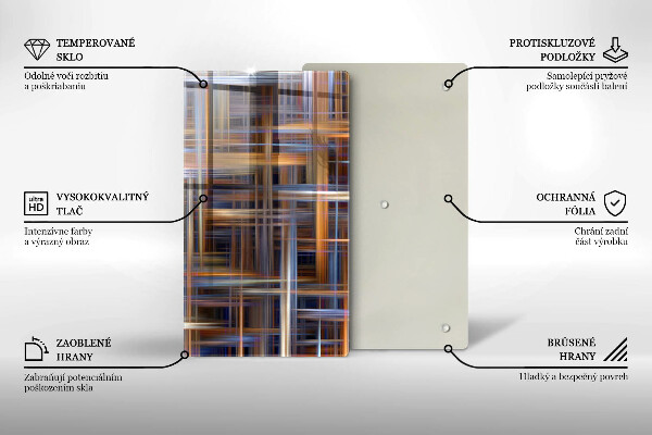 Worktop protector Abstract paint lines