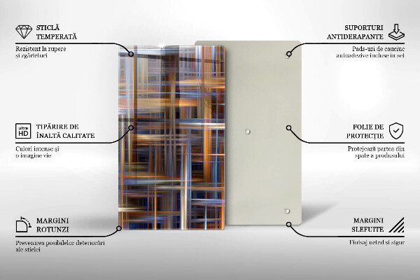 Worktop protector Abstract paint lines