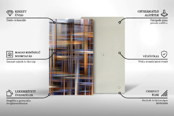 Worktop protector Abstract paint lines