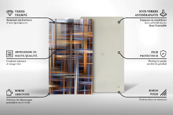 Worktop protector Abstract paint lines