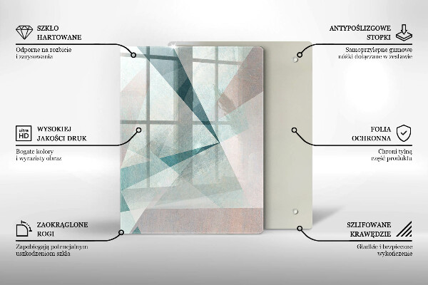 Worktop protector Abstract paint lines