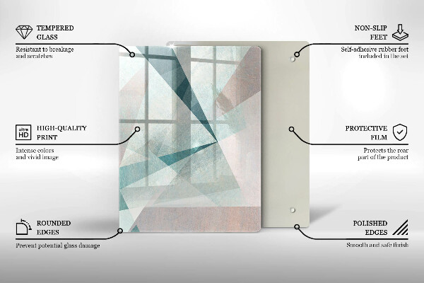 Worktop protector Abstract paint lines