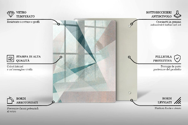 Worktop protector Abstract paint lines