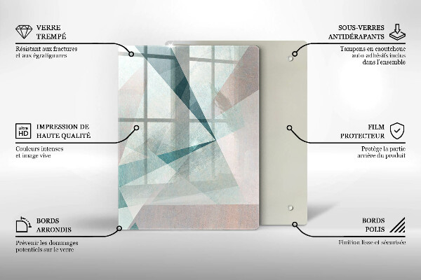 Worktop protector Abstract paint lines