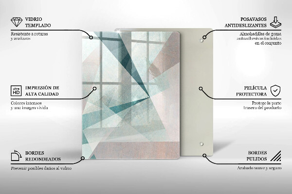 Worktop protector Abstract paint lines