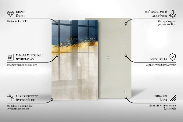 Worktop protector Abstraction gold