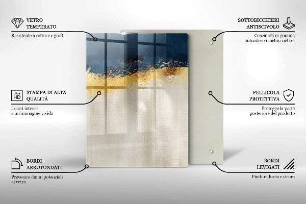 Worktop protector Abstraction gold