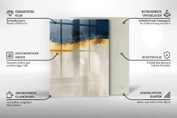 Worktop protector Abstraction gold