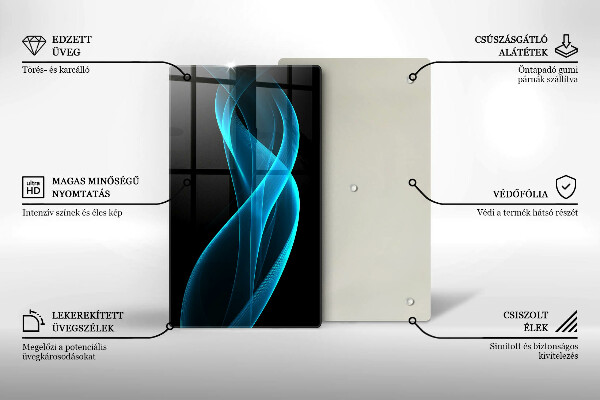 Worktop protector Blue abstraction