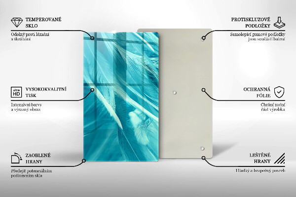 Worktop protector Delicate feathers