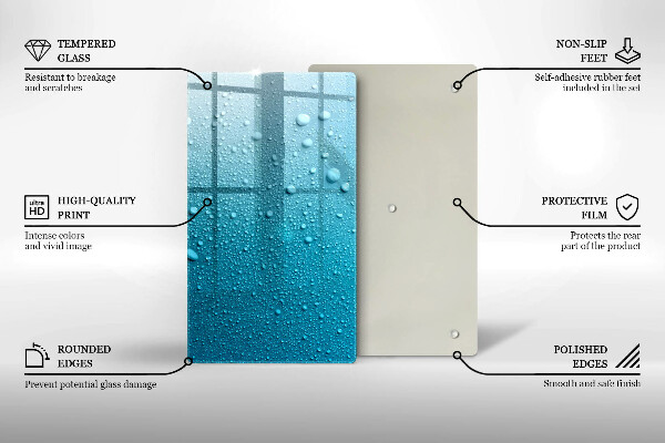 Worktop protector Drops of water