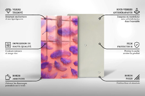 Chopping board Fluffy feathers