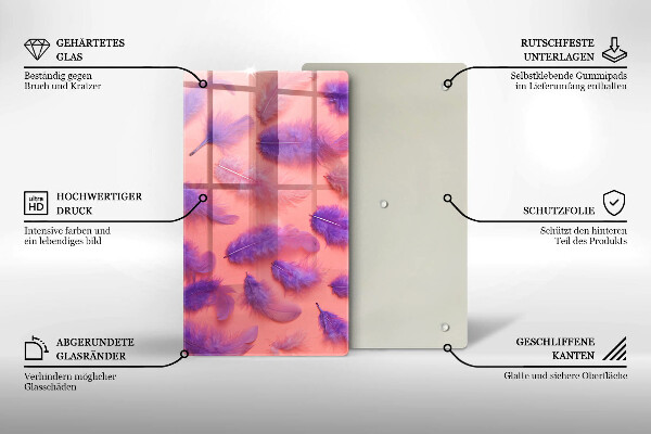 Chopping board Fluffy feathers