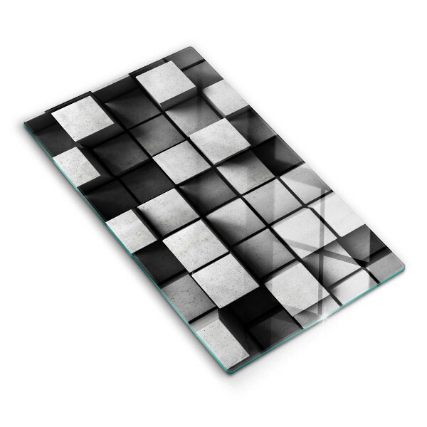 Worktop protector 3D square abstraction